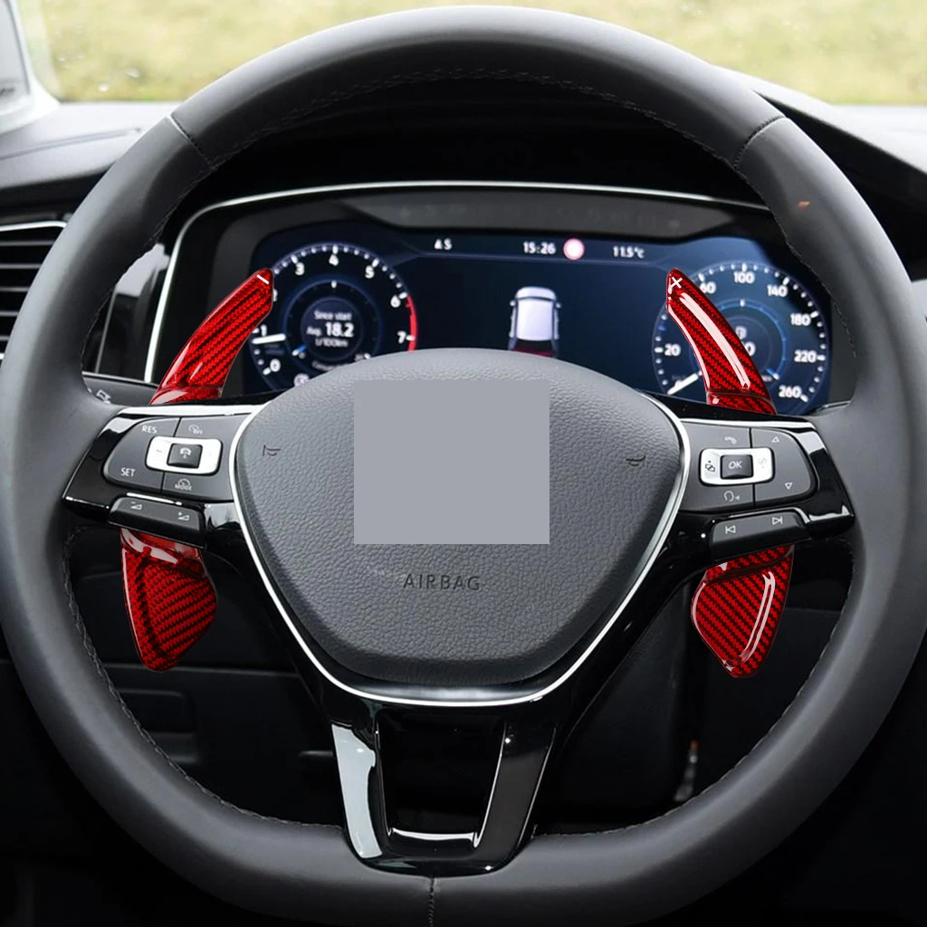 

Car Carbon Fiber Steering Wheel Paddle Extension Shifter For Volkswagen Golf7 Para Cirocco Sagitar GLI Lamando GTS Polo R-Line