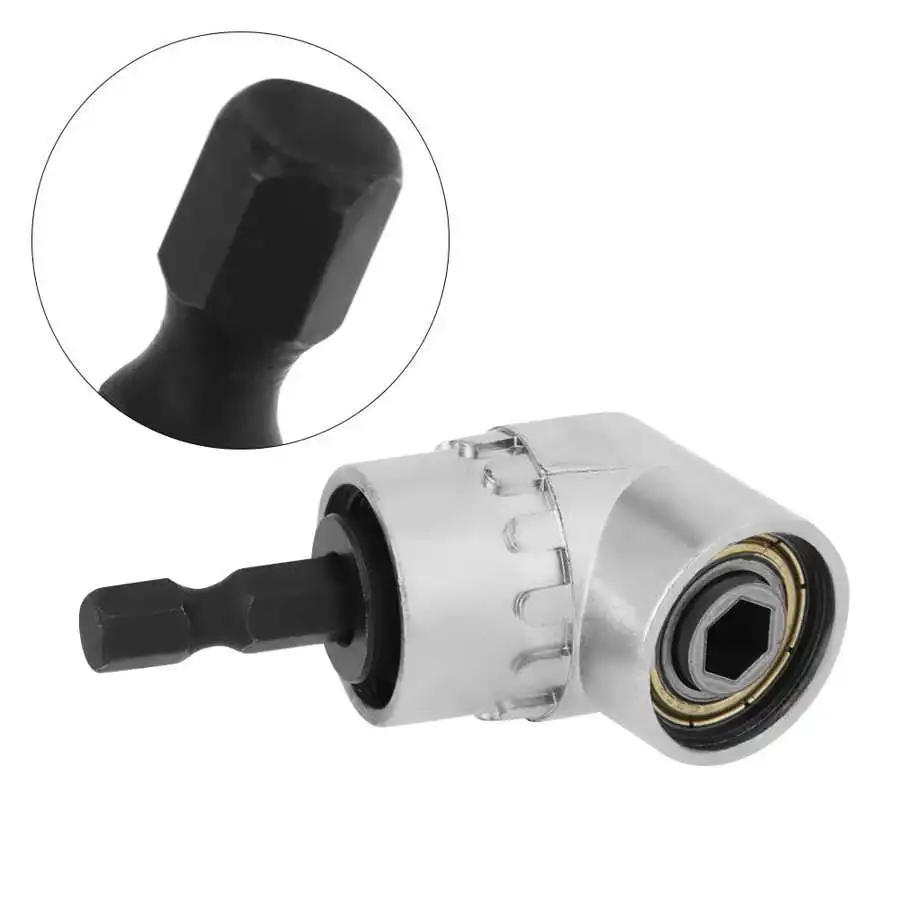 Удлинитель адаптер для дрели 1/4 в 105 градусов угловой шестигранный удлинитель