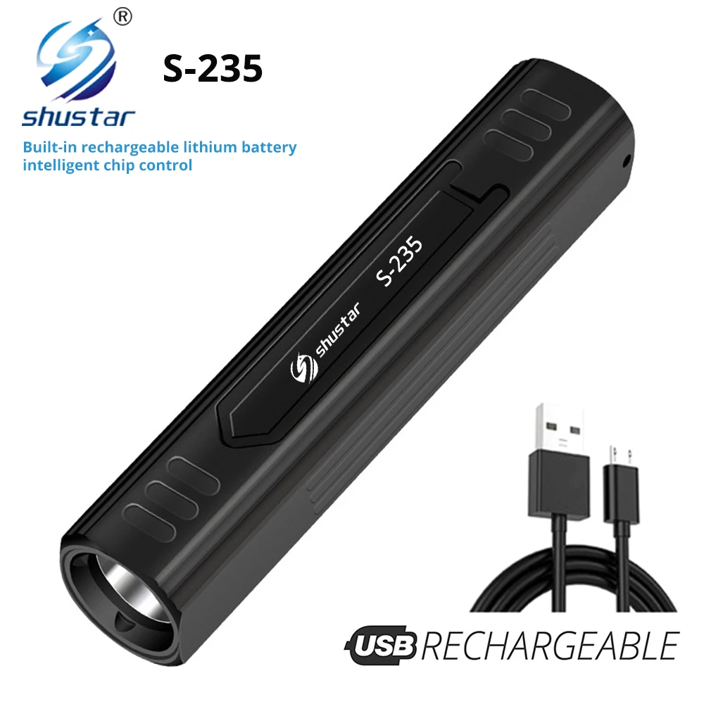 Перезаряжаемый светодиодный светильник вспышка с шариком T6 5 режимов работы