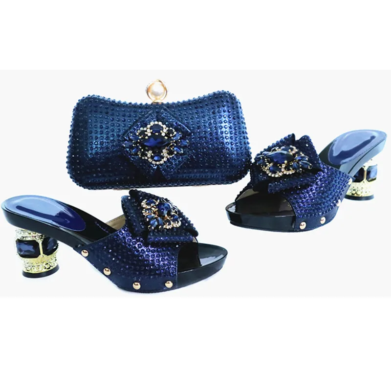 Последняя распродажа Женский комплект из обуви и сумки Итальянская женская