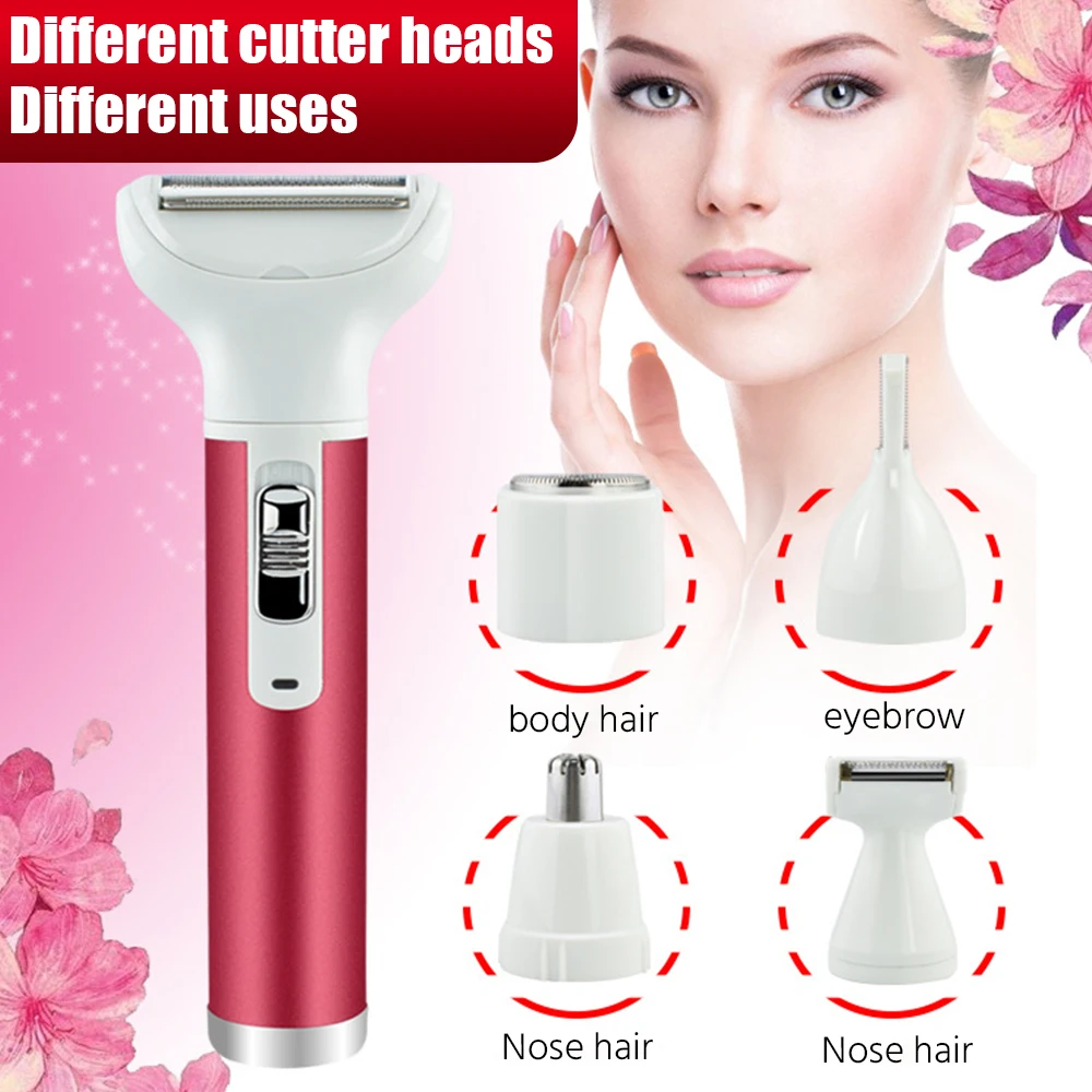 Набор 5 в 1 женский триммер для сухого и влажного бритья|Помазок| |