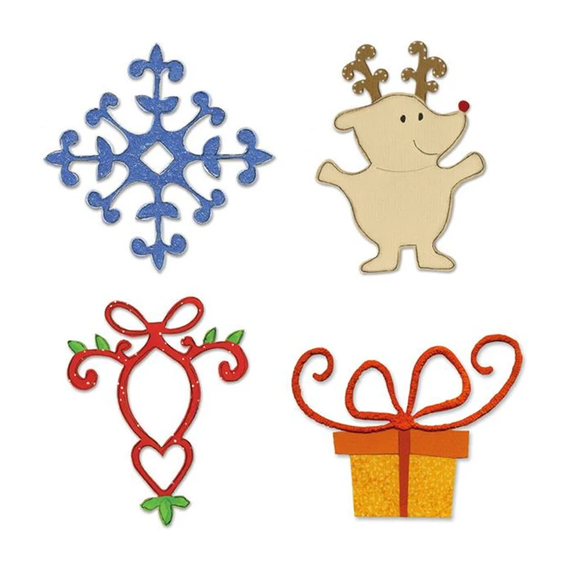 

Christmas Cutting Dies Winter Snowflake Decoration Gift Photo Album Scrapbooking DIY Stencils for Decoration Crafts Clear Stamps