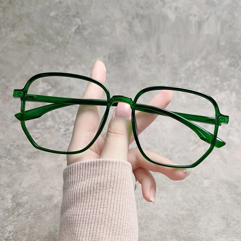 

2021 Trends Anti Blue Light Oversized Glasses Computer Women Blue Blocking Gaming Men Transparen Eyeglasses Spectacles Frame