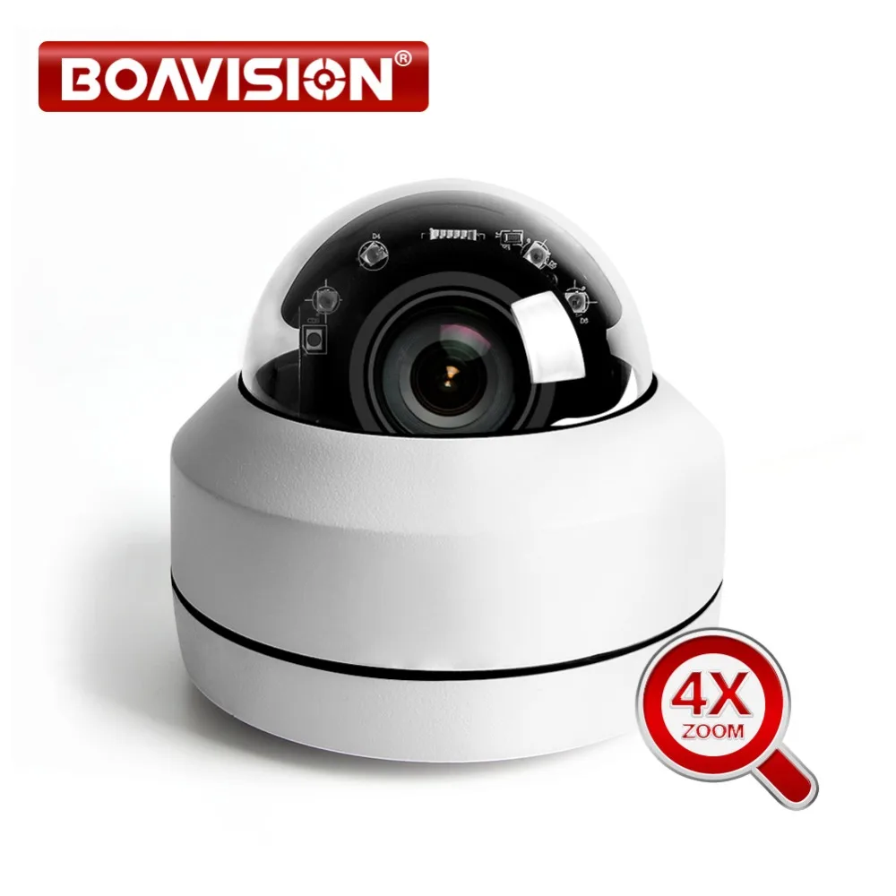 Купольная IP-камера, 1080P, 5 МП, Full HD, 4-кратный зум, P2P, 40 м, ИК, ночное видение, водонепроницаемая, 2 МП, уличная, купольная, POE, PTZ