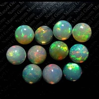 beautiful hot sale 8x8mm ethiopian opal cabochon round gemstone