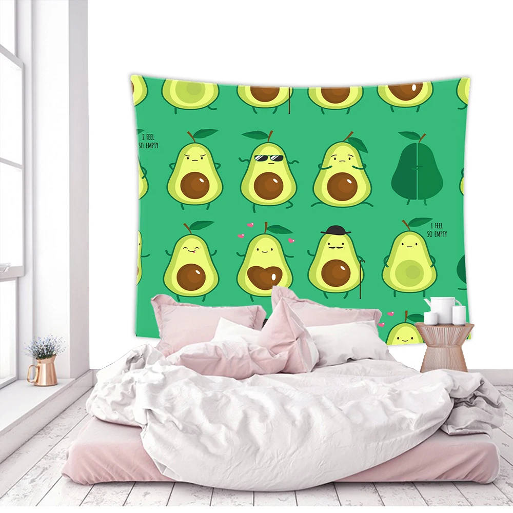 Настенный подвесной гобелен авокадо пляжный коврик для пикника палатка кемпинга