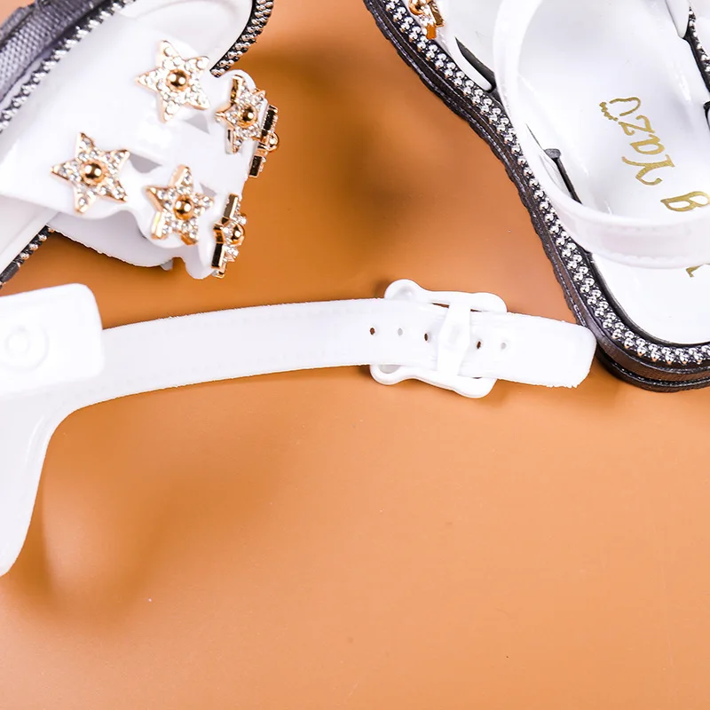 Новинка 2020 летние стильные сандалии для девочек детские пляжные маленьких милая обувь принцессы с бантом