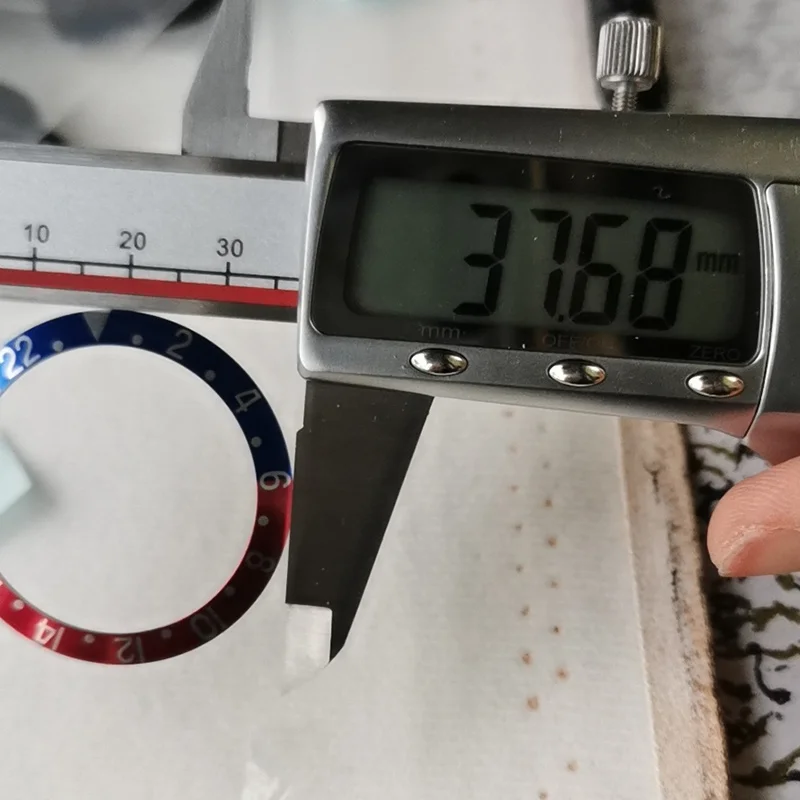 Модные синие кольца БЕЗЕЛЬ для часов GMT 37 6 мм 30 3 керамический Бронзовый Стальной