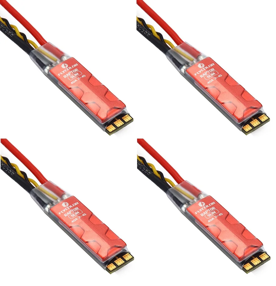 

Drone RAPTOR SLIM 40A 2-4S Brushless ESC Dshot BLHeli-S for QAV 170-330 RC FPV Racing Drone Multirotor RC Quadcopter Parts