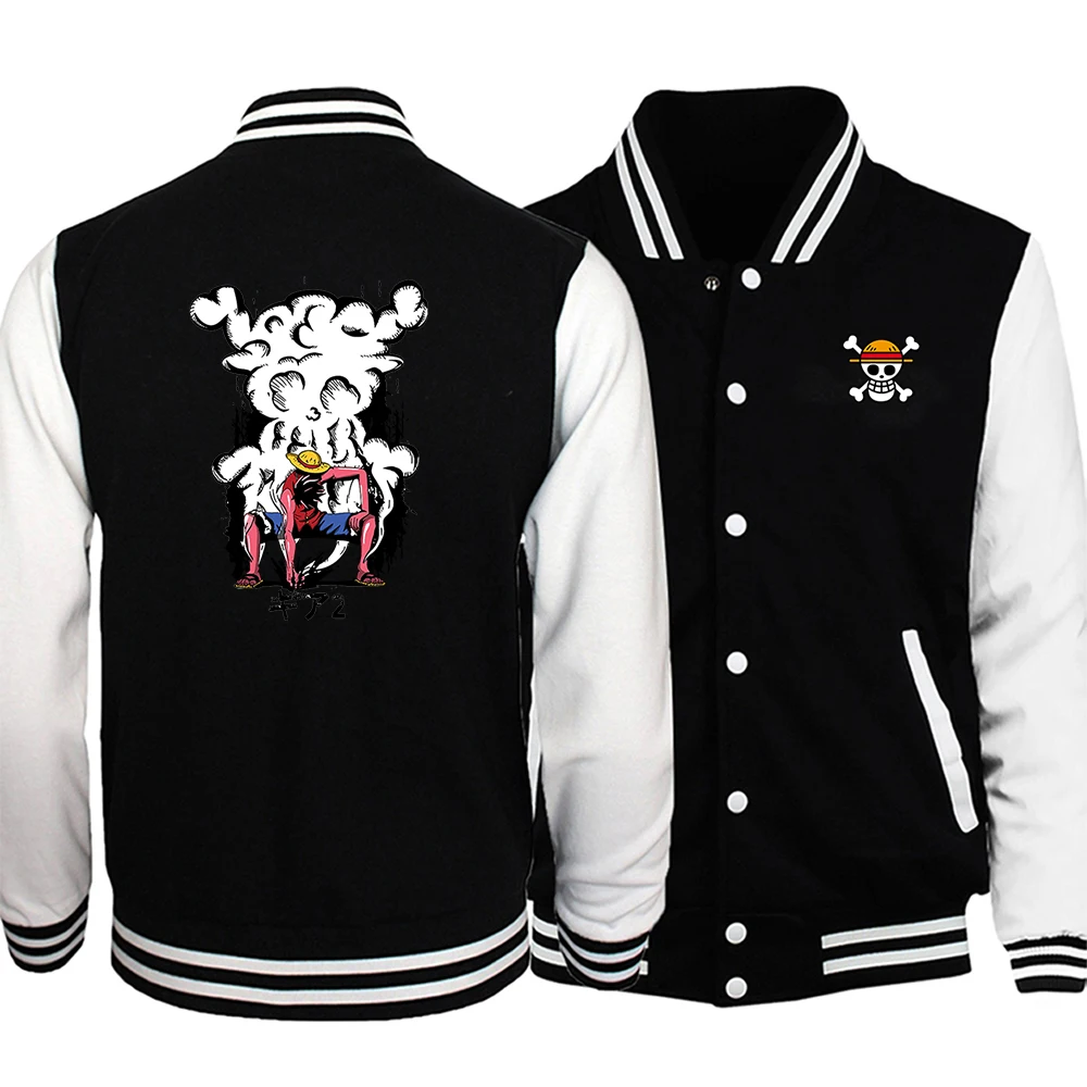 

anime Trendy Base Uniform Streetwear Casual Jackets Casual Hip Hop Prints Mens Clothing Warm Comfortable Jackets Male