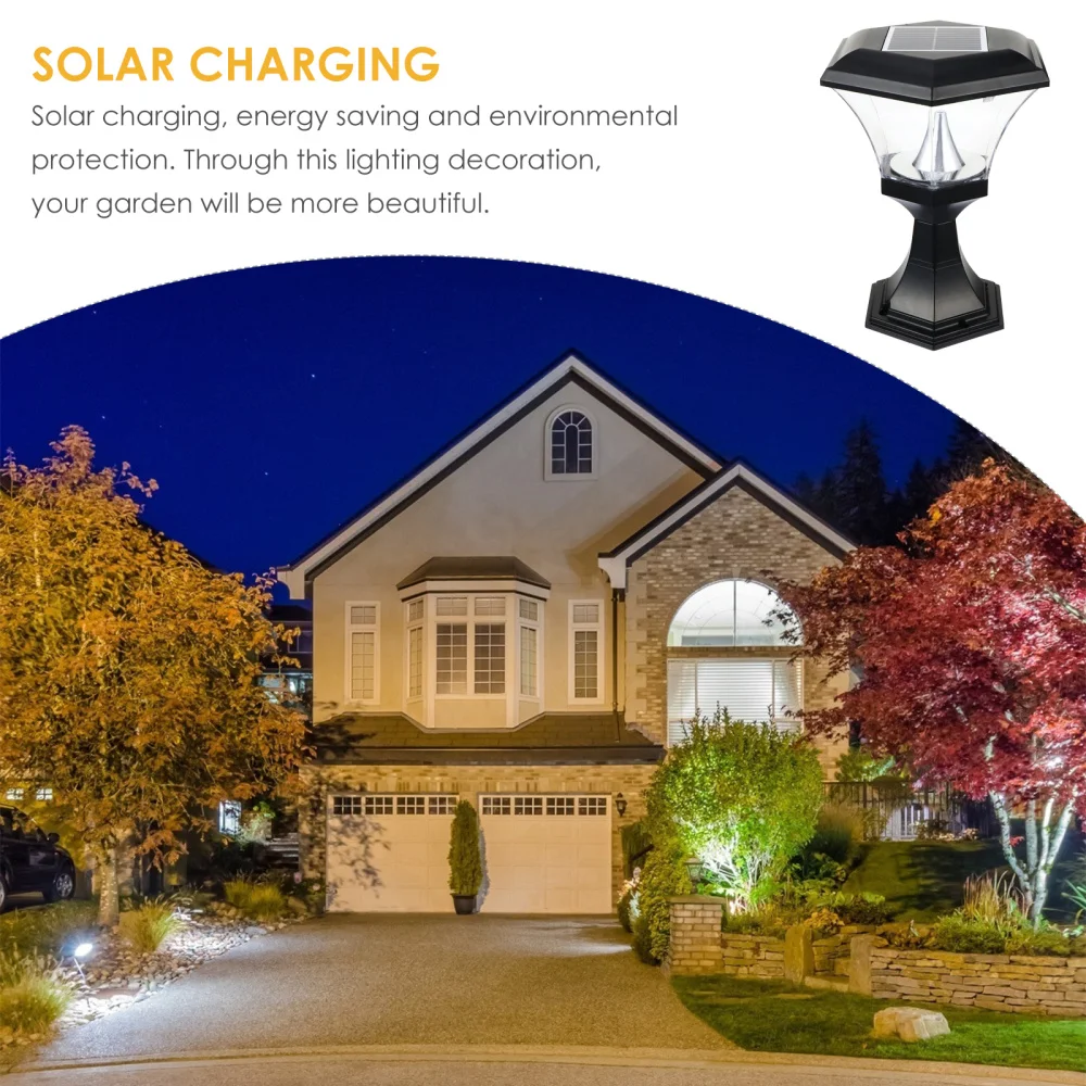 

1pc Outdoor Post Light Waterproof Outside Post Lantern Garden Yard Pillar Lamp