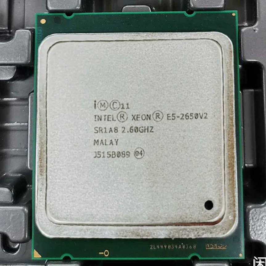 Procesador Intel Xeon E5-2650 V2 E5 2650 V2 e5 2650V2 CPU 2,6 Turbo frecuencia 3,4 LGA 2011 Octa Core, procesador de escritorio X79