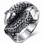 Ретро Стиль Креативный дизайн высокое качество металла Карп кольцо Прохладный Для мужчин Ювелирное кольцо в стиле панк
