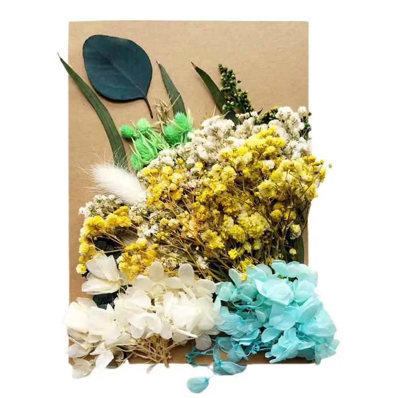 

1 Pack Crystal Epoxy Filler Dry Flower Mixed Nail Stickers Decor Resin Filler
