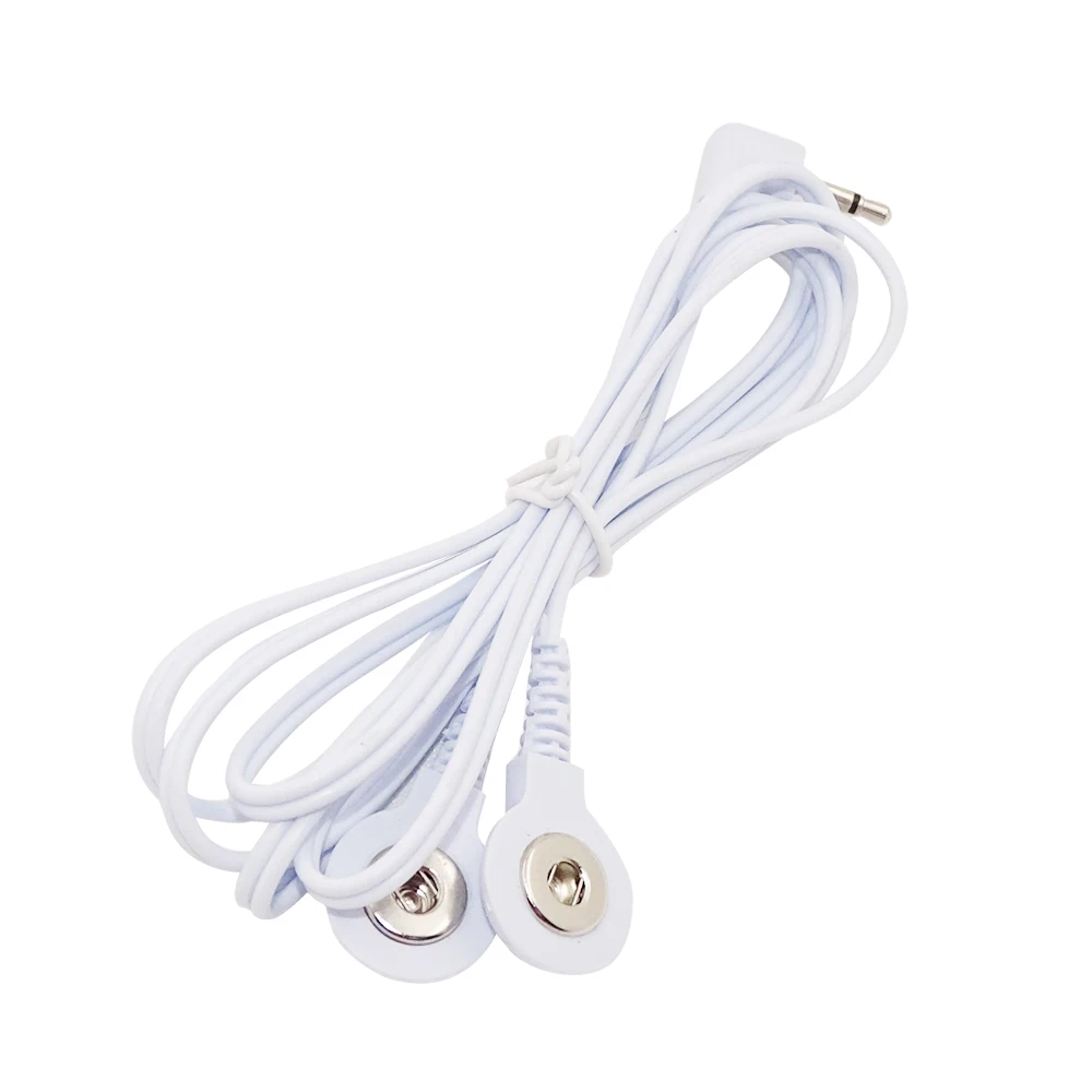 2 in 1 cable 10 шт. массажный электрод, полезные подкладки для цифровой терапии, электронная физиотерапия шейного позвонка для спины и шеи - Цвет: 2 in 1 cable