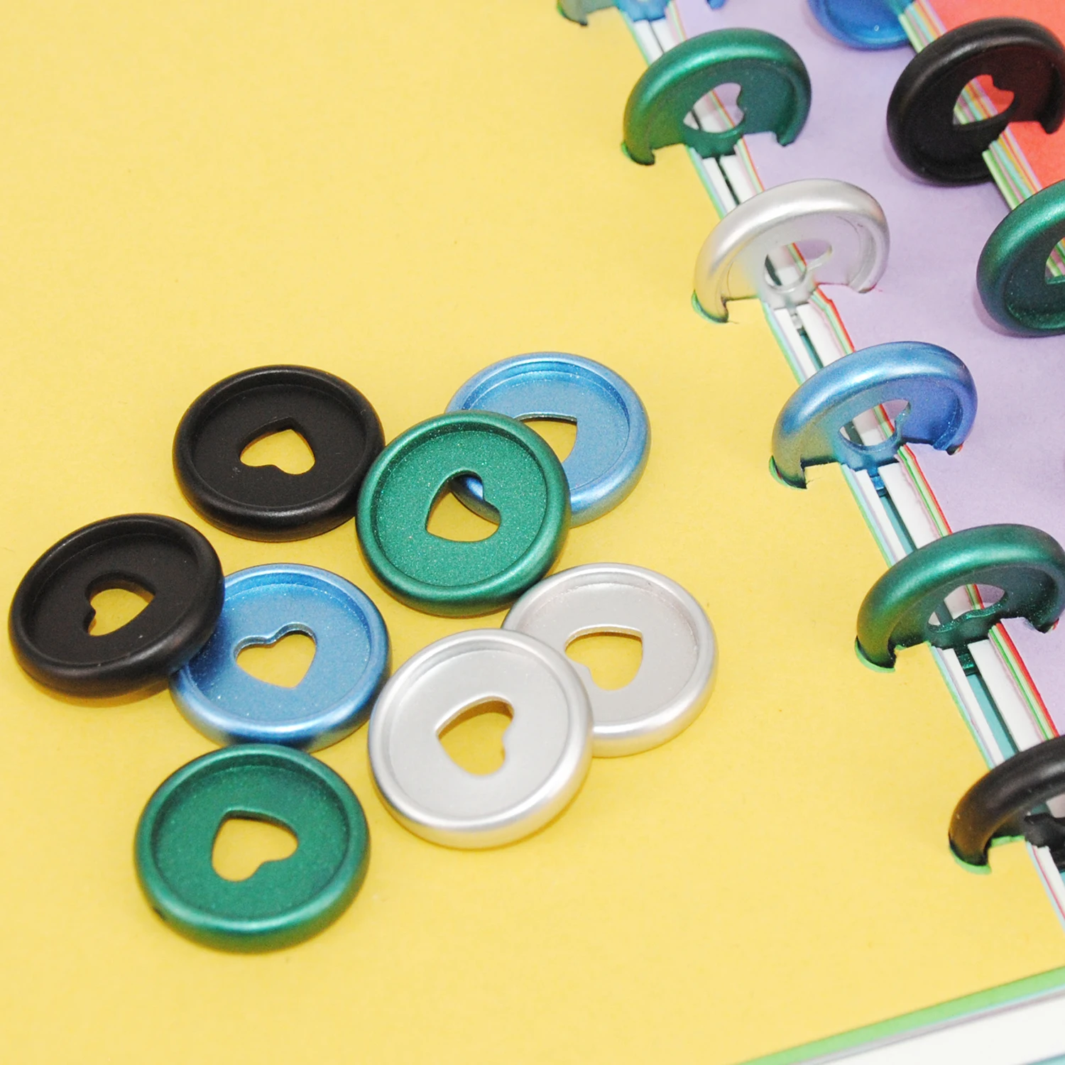 12pcs 24mm Plastic Mushroom Rings Binding Discs Planner Disc Binder Notebook DIY Scrapbook Office Supplies | Канцтовары для офиса