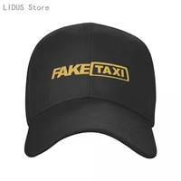fashion hats fashion fake taxi printing baseball cap men and women summer caps new youth sun hat