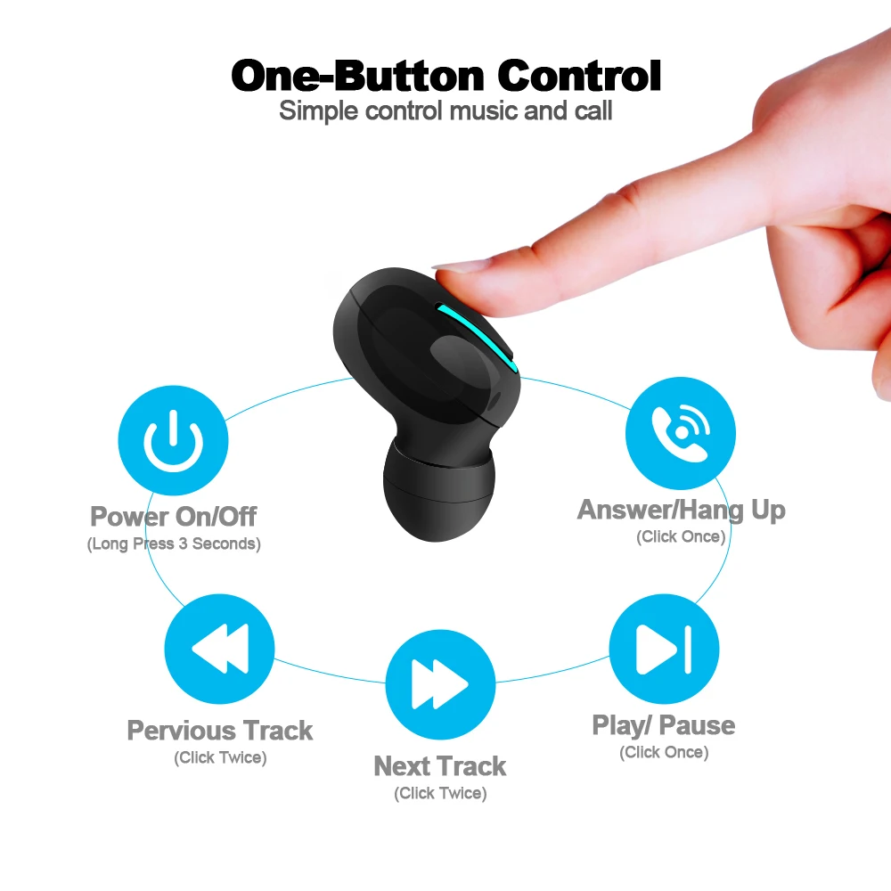 True Bluetooth 5 0 наушники вкладыши tws с беспроводной головной убор микрофоном зарядным