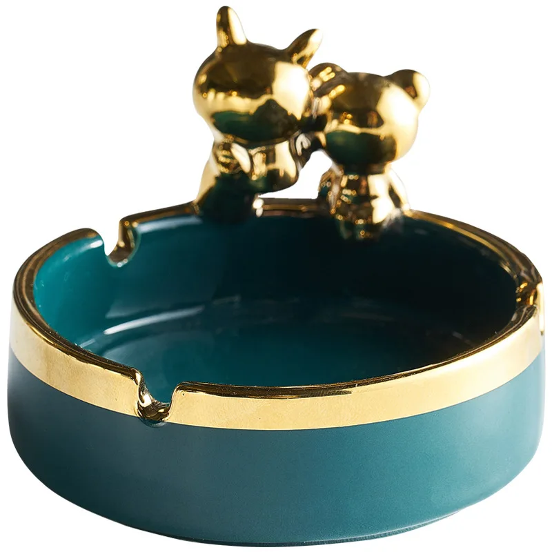 

Nordic trend light luxury Phnom Penh ceramic smoking pot office tea table anti ash decoration