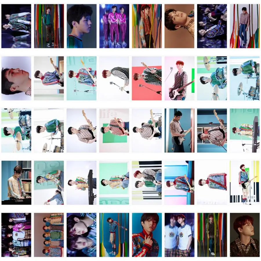 DAY6 The Book of Us Gravity HD Photocard Collective Cards Brian Kang Jae Polaroid Lomo Photo Cards 40pcs/set