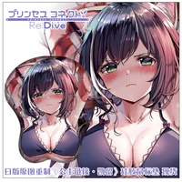 princess connect redive kyaru figure 3d anime soft gel gaming mouse pad mousepad wrist rest gifts man adult toy