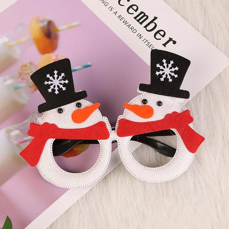 

New Years Eve Party Supplies 2020 Santa Snowman Glasses Christmas Costume Party Cosplay Prop Carnival Supplies Xmas Accessories