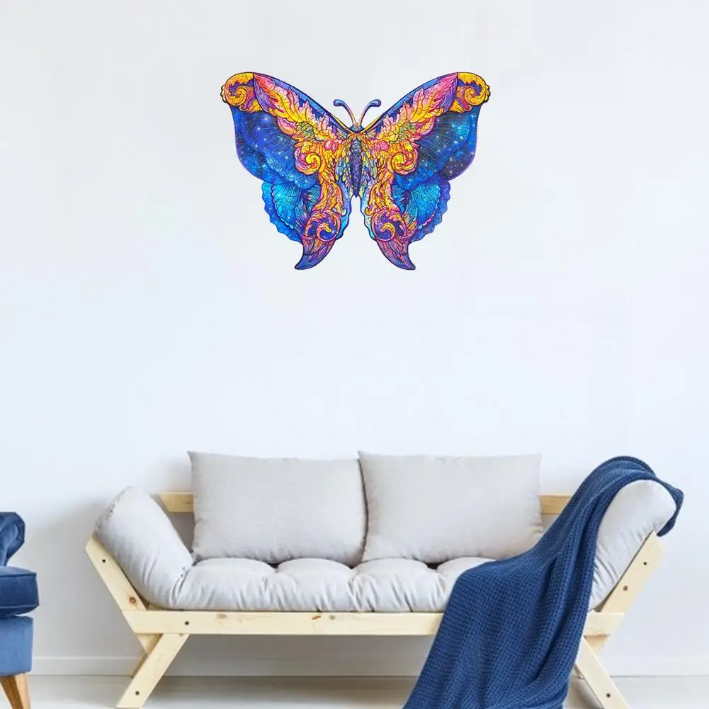 Уникальные деревянные пазлы с животными таинственные красочные бабочки 3D