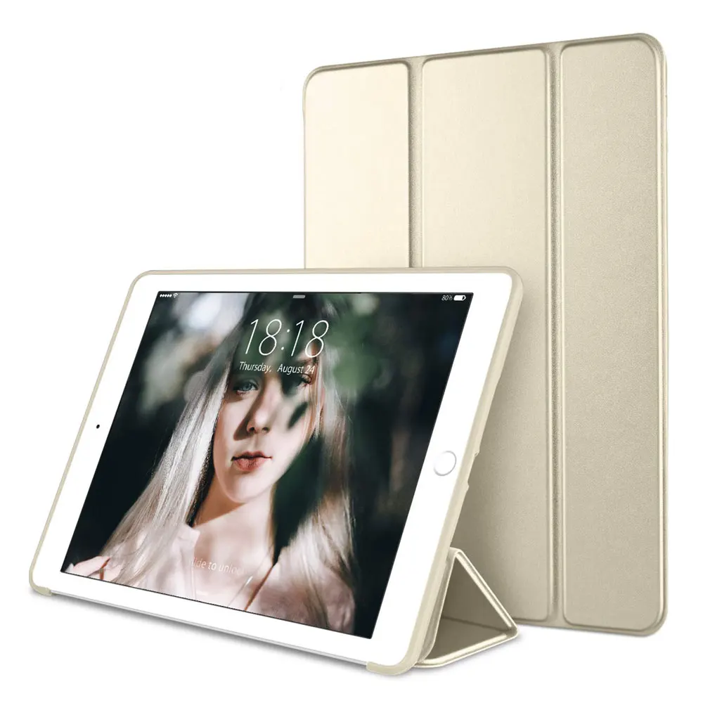 Кожаный чехол для iPad Air 1 Wake Up Fold Stand умный защитный iPadair air1 противоударные