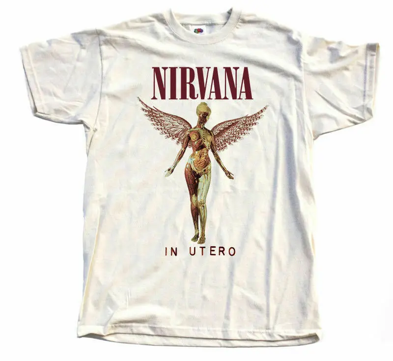 Новая Nirvana In Utero натуральная футболка Размеры S 5Xl 100 хлопок Harajuku уличная мужская
