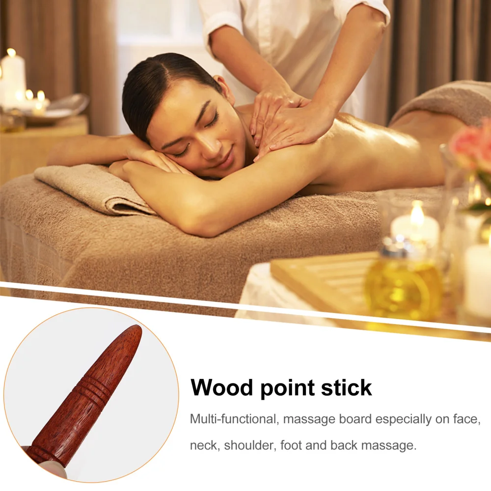 

1 Set 2pcs Wooden Rods Acupuncture Points Sole Massaging Sticks