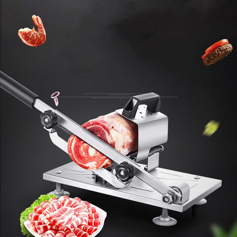 meat slicing machine alloy stainless steel household manual thickness adjustable meat and vegetables slicer kitchen tools gadget free global shipping