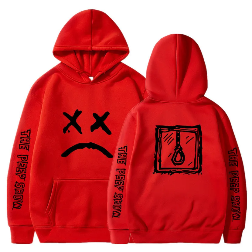 

Hip Hop Lil Peep Hoodies Hell Boy Men Women Hooded Pullover Male Female Sudaderas Cry Baby Hood Hoddie Sweatshirts