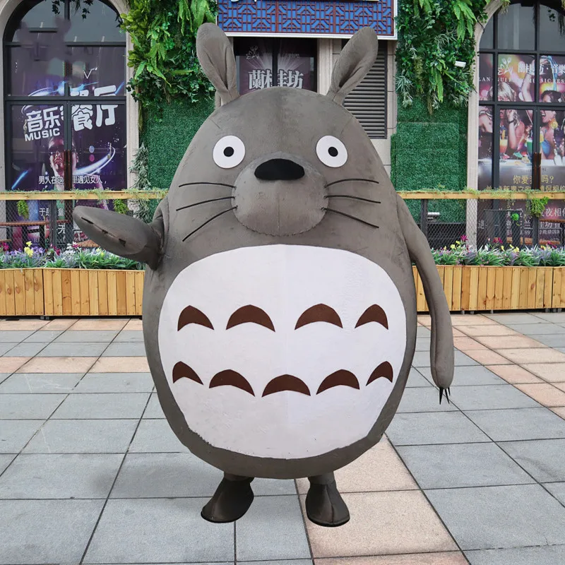 

Cosplay Costumes Totoro Plush Mascot Costume Adult Size Fancy Dress Suit Halloween Christmas Mascot Costumes Apparels for Party