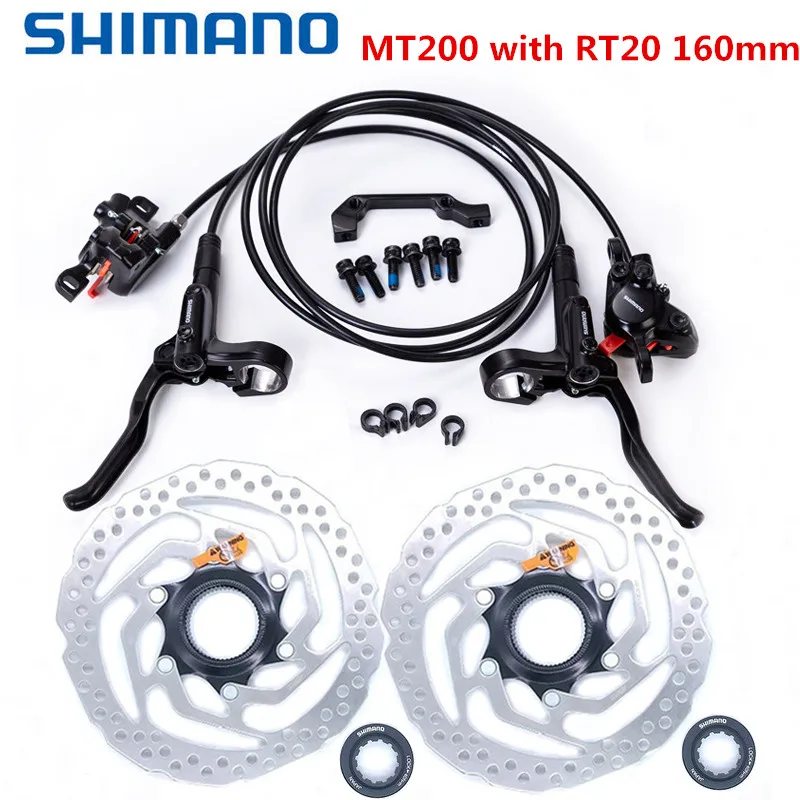 SHIMAN0 MT200 тормозной велосипед MTB гидравлический дисковый тормоз набор зажим горный
