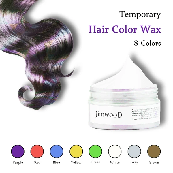 1 шт. цвет волос воском краситель временные формовочная паста 8 видов цветов