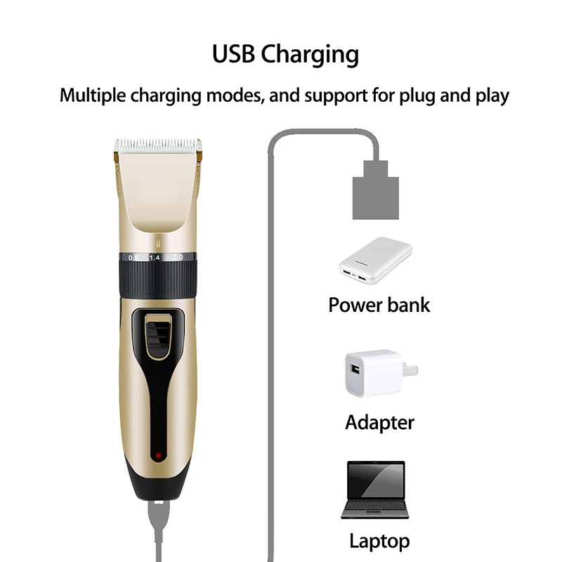 Электрические Машинки для стрижки собак зарядка через USB машинка домашних