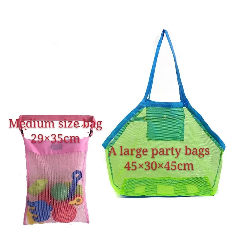 Портативные Детские сетчатые сумки для хранения морем детей Пляжная сетка