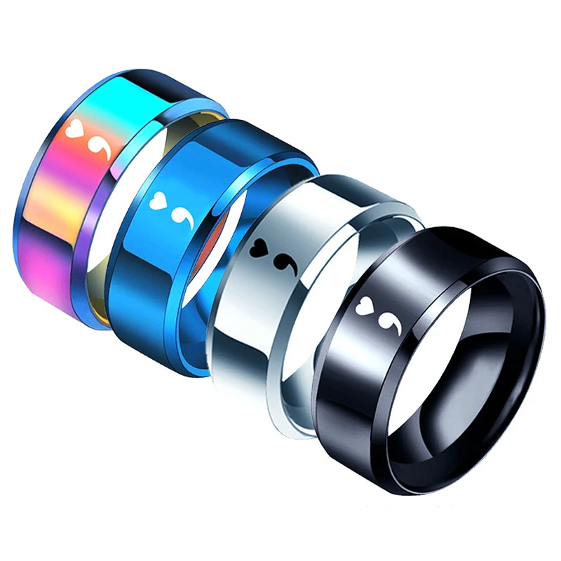 Новое поступление, кольца Semicolon, Женское кольцо для девушек, умственное здоровье, элегантные подарки, кольцо, Вдохновляющие новые стильные украшения