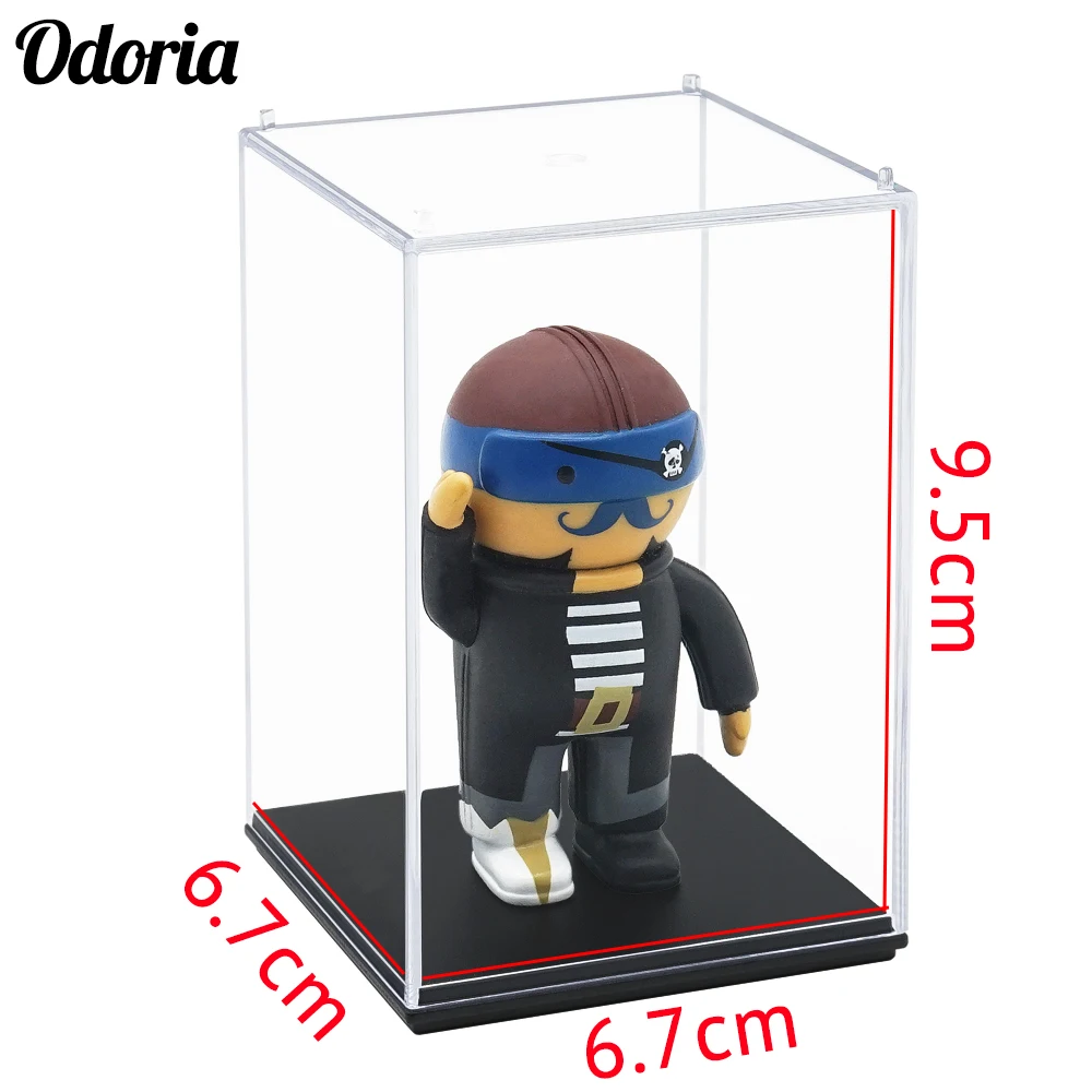 Прозрачная акриловая витрина Odoria 7x7x10 см коробка из плексигласа