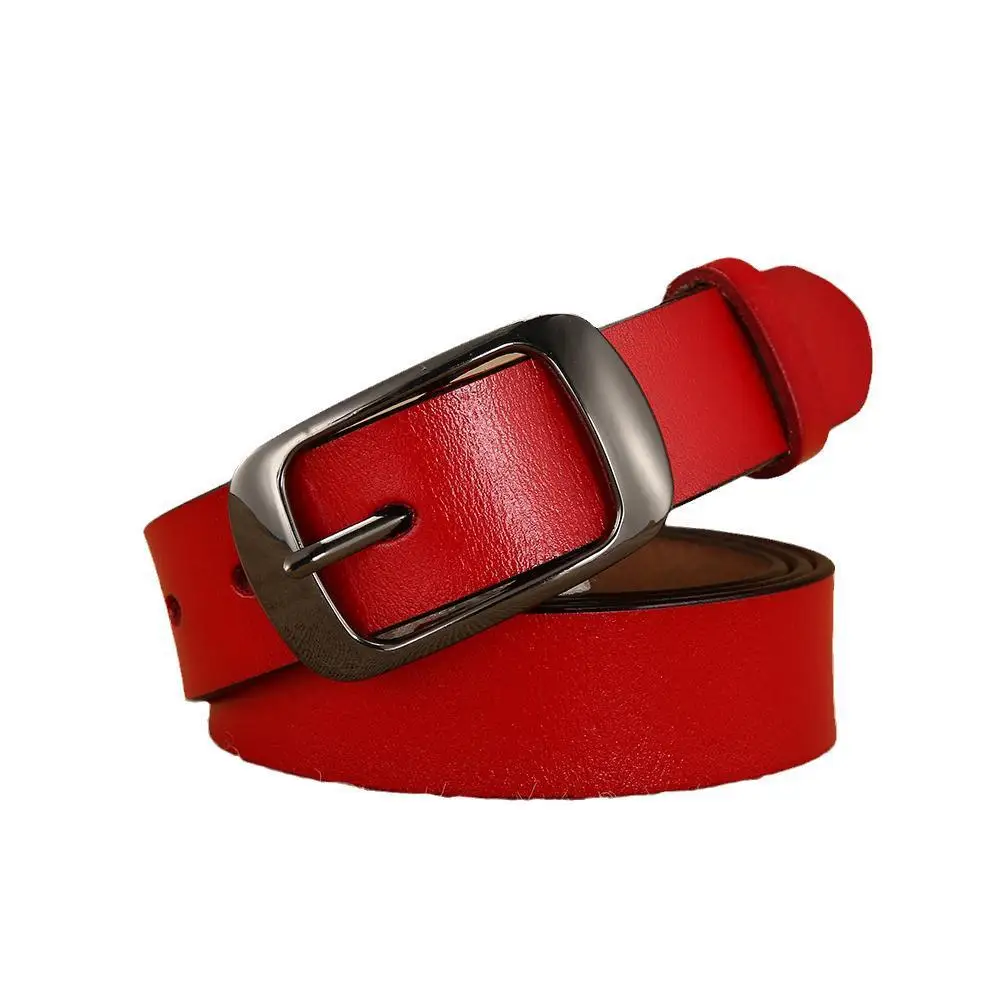 

Ремень из натуральной кожи Женский, роскошный Повседневный регулируемый пояс под джинсы, дизайнерский брендовый