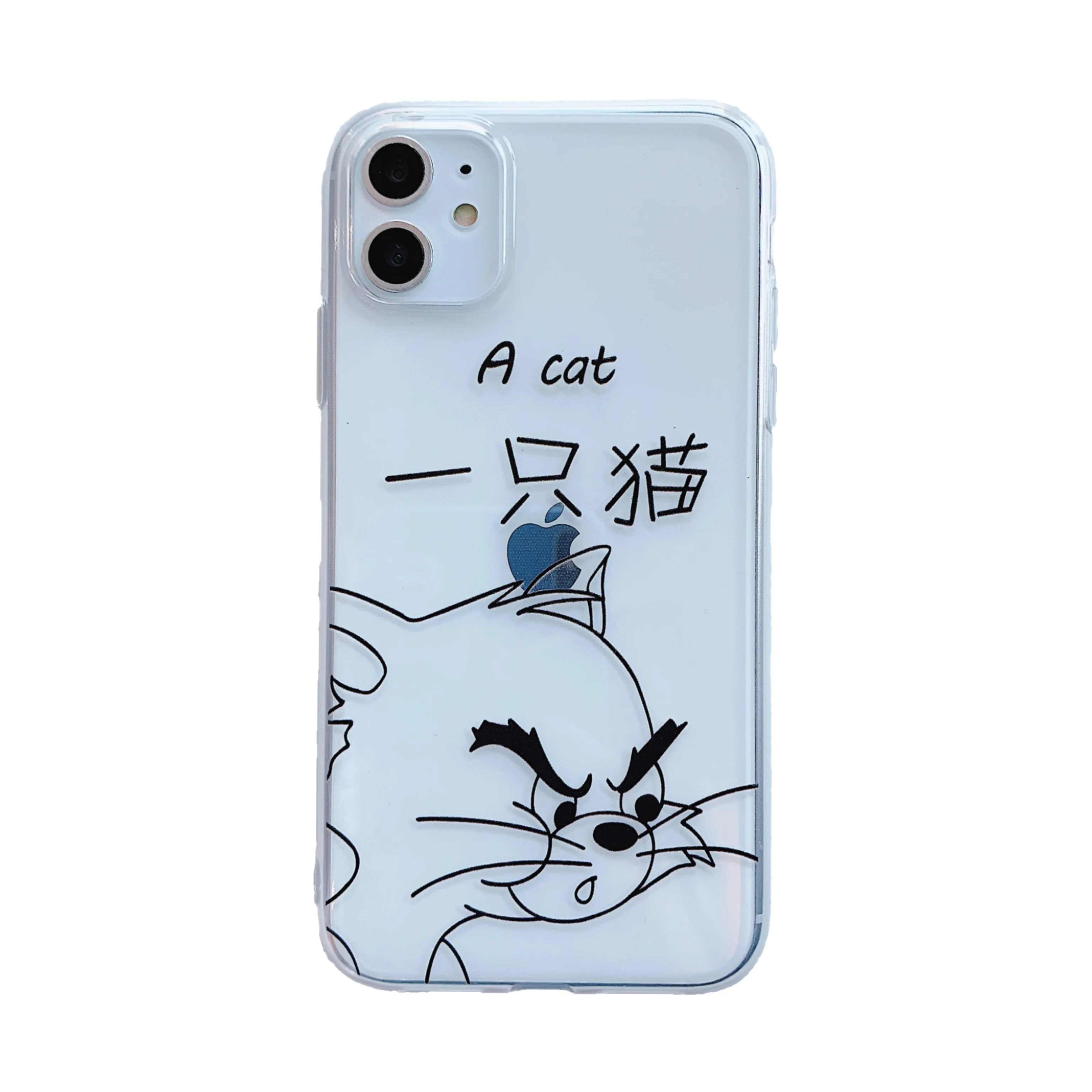 Soft Transparent TPU Cartoon Cute Mouse Cat Phone Case For Iphone 11 Pro Max 6 6s 7 8 Plus Xs X Xr Ultra-thin silicone Coque |