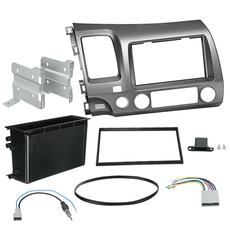 Автомобильный Радио стерео 2 Din Taupe Dash комплект для 2006 2011 Honda Civic|Панели| |