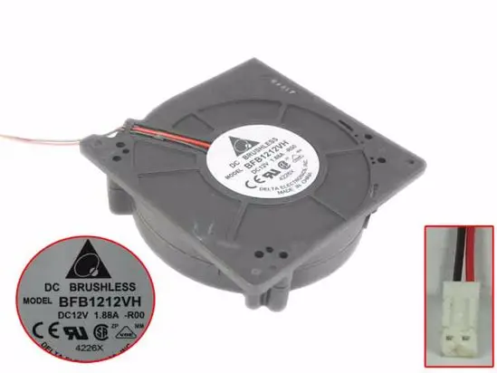 Двухпроводной Вентилятор охлаждения сервера Delta Electronics BFB1212VH R00 DC 12 В 120 A 120x32 мм