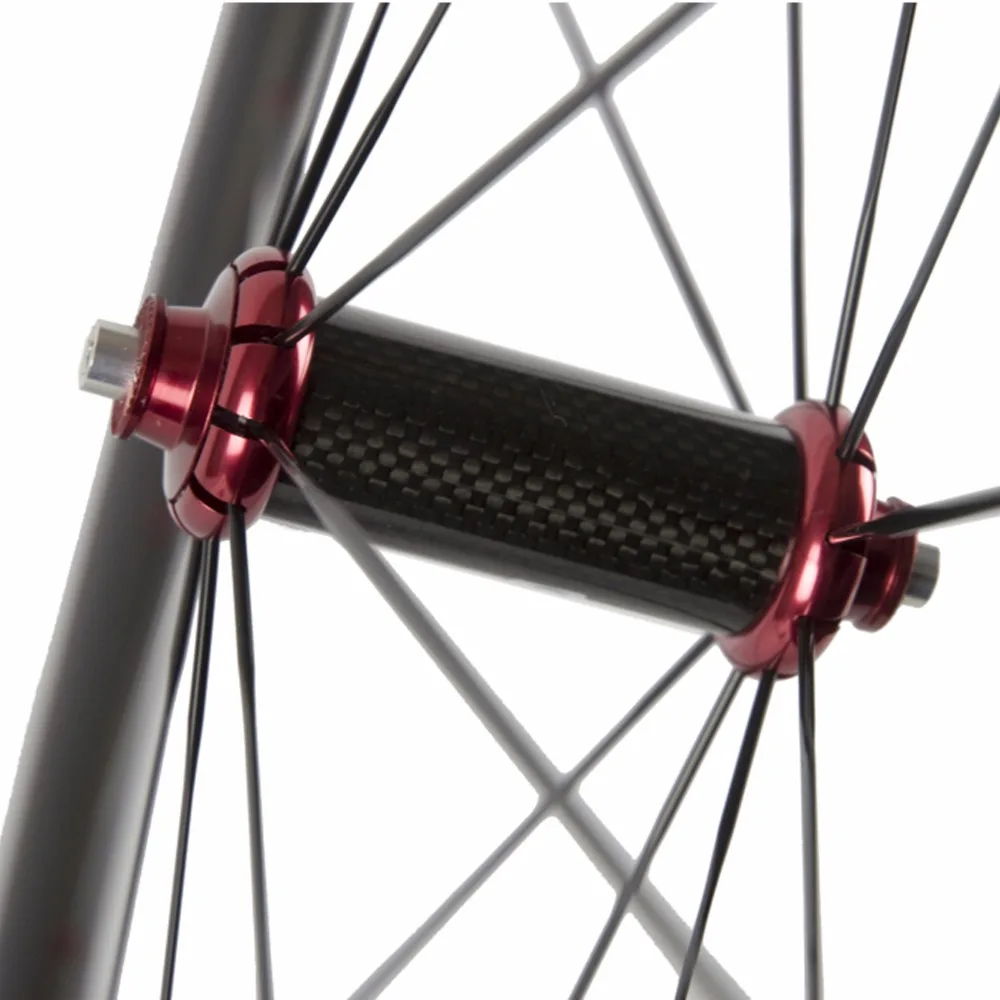 Распродажа со склада 700c углеродное дорожное Велосипедное колесо Переднее: 35 мм