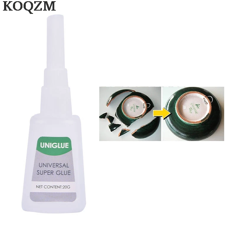 

20g Universal Super Glue Strong Plastic Glue For Resin Ceramic Metal Fast Adhesive Multi Purpose Epoxy Leather Textile