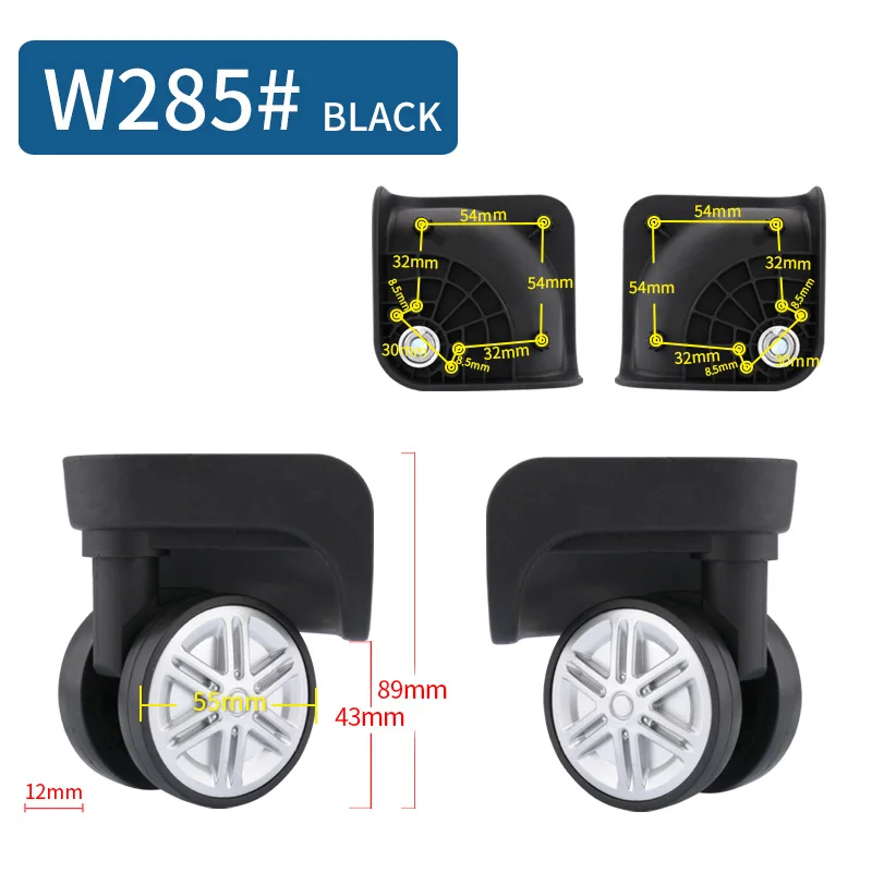 Luggage Universal Wheel Accessories Wheel Trolley Luggage Wheel Caster Aircraft Wheel General Repair 20 Inch 28 Inch