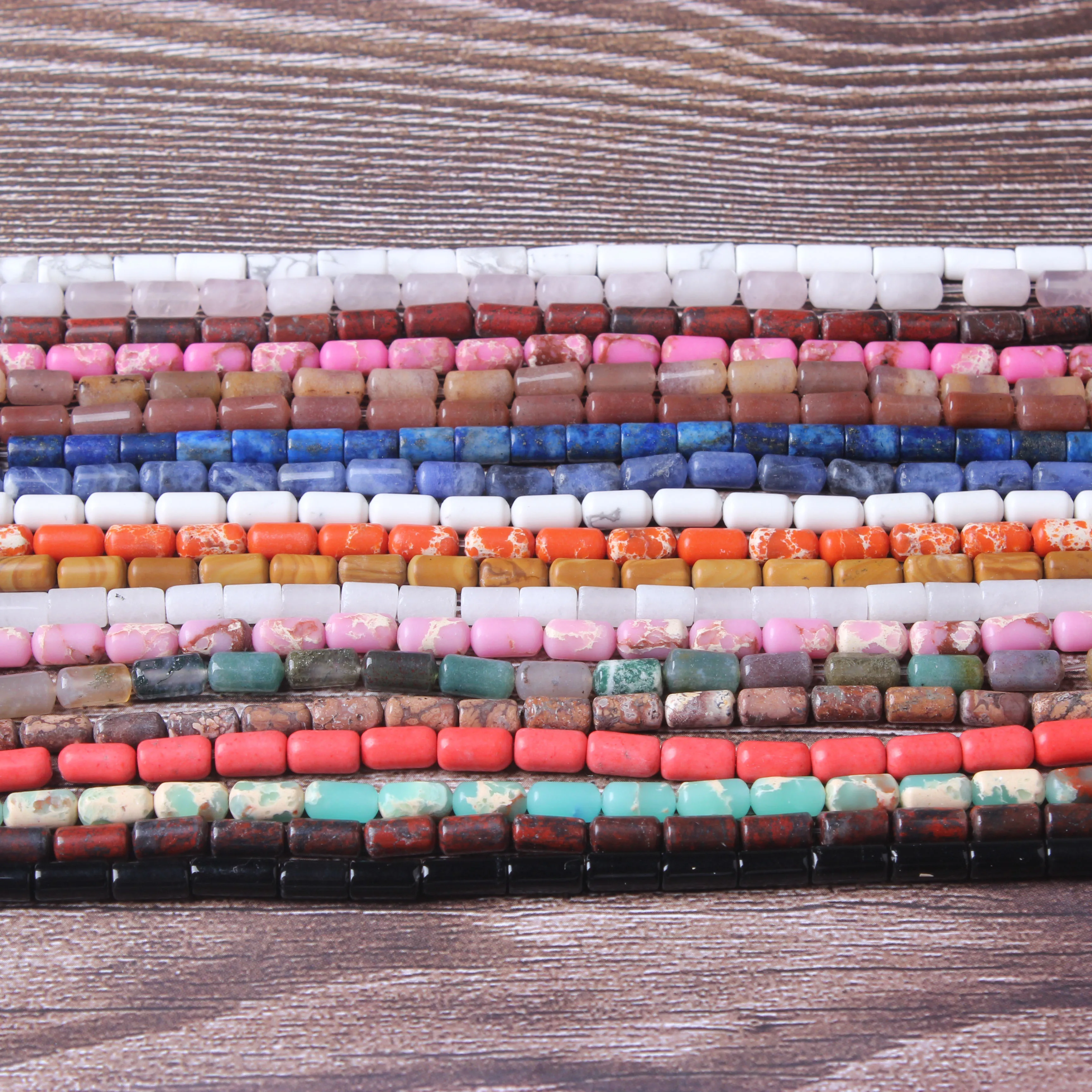 

Lanli fashion jewelry 5X8mm natural gemstone beads series DIY men and women bracelet bracelet necklace chain accessories