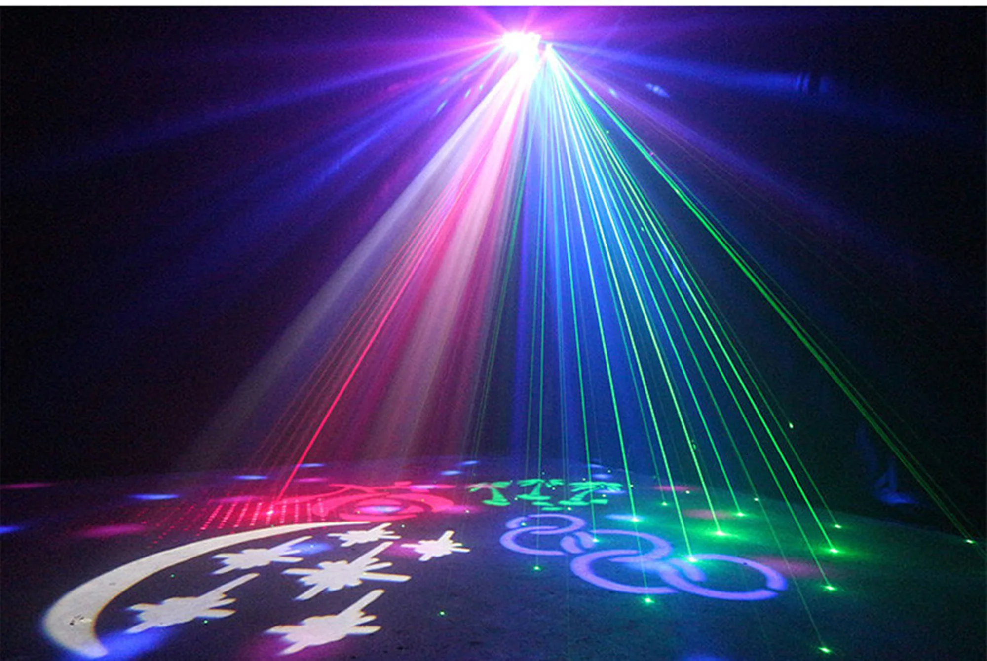 светодиодный лазер. световое оборудование для дискотек. пати проектор x900 5. красный стробоскоп сценический. X900 4в1 (rgbw 3d pro).