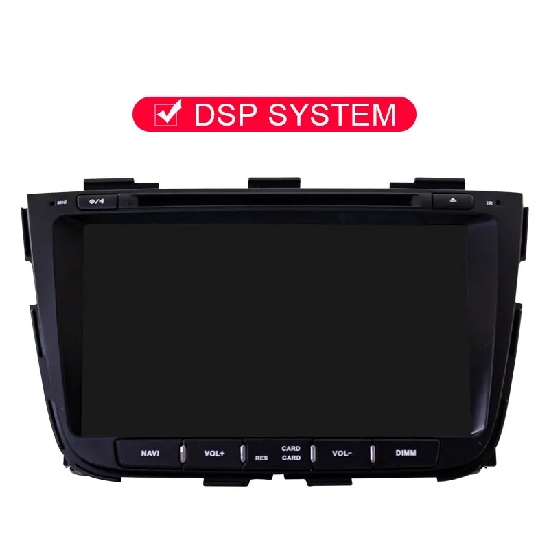 With DSP JDASTON Android 9,0 Автомобильный мультимедийный плеер для kia Sorento 2013 wifi DVD CD gps навигация 2 Din автомагнитола стерео 4 Гб ram SD - Цвет: With DSP