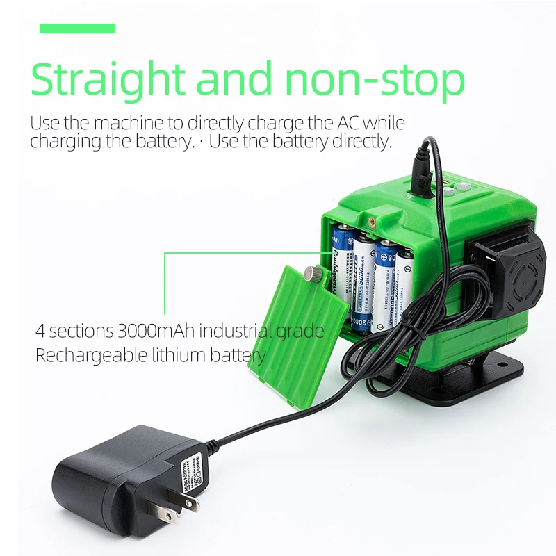 Новый 12-линейный вращающийся 3D лазерный зеленый луч самонивелирующийся